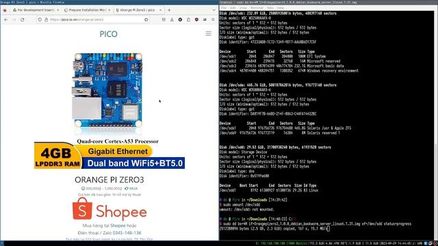 Install Debian 12 "bookworm" on Orange Pi Zero3 long video смотреть онлайн