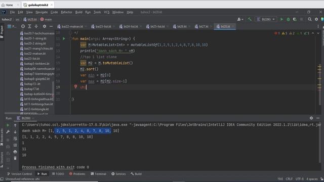 23.5 [ Android kotlin ] List in kotlin - Giải Bài tập kotlin 28 - lập trình android cho người mới смотреть онлайн
