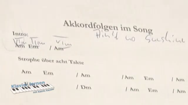 ♪ Klavier lernen: Sunshine - Akkordfolgen in Stufen sehen, Vorbereitung Improvisation смотреть онлайн