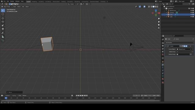 Bledner. Curve Modifier (Модификатор Curve )