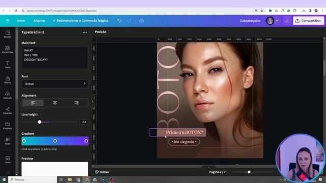 Como Criar GRADIENTE Personalizado GOLD ROSE Pelo Canva - TUTORIAL смотреть онлайн