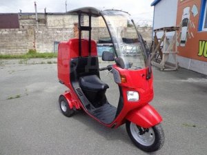 Honda Gyro Canopy TA-02, 2-х тактный. Многофункциональный трёхколёсный скутер.