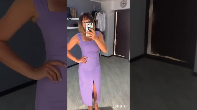 Лавандовое платье от магазина Bornladies Store смотреть онлайн