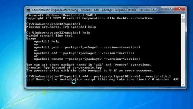 Install and un-install Eclipse Java IDE from the command line via NpackdCL смотреть онлайн