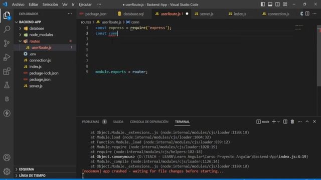 1. Angular, NodeJS & MySQL - API de registro de estructura de usuario y backend смотреть онлайн