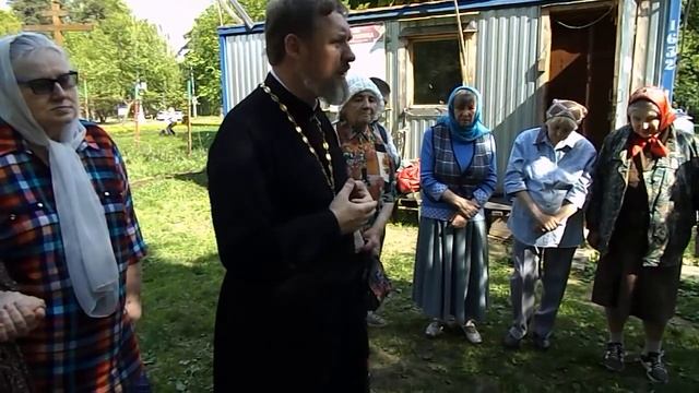 Проповедь священника в 6 неделю по Пасхе у поклонного Креста 13.05.2018. Торфянка