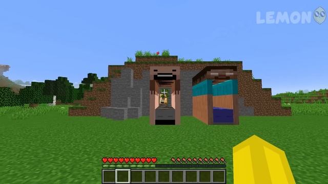 What is the MOST SECRET TUNNEL TO CHOOSE HEROBRINE VS NOTCH in Minecraft ? NEW RAREST TUNNEL ! смотреть онлайн