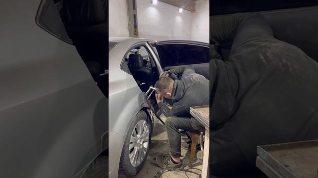 Работа со споттером NORDBERG WS6. Устраняем сложную вмятину смотреть онлайн