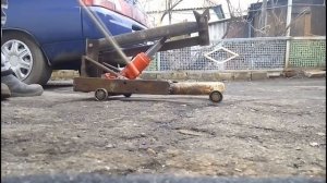 Подкатной домкрат своими руками