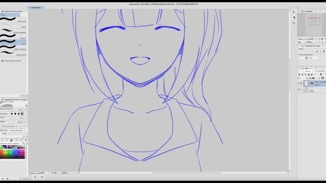 Clip Studio Paint (Symmetry Ruler Sketch 1) смотреть онлайн
