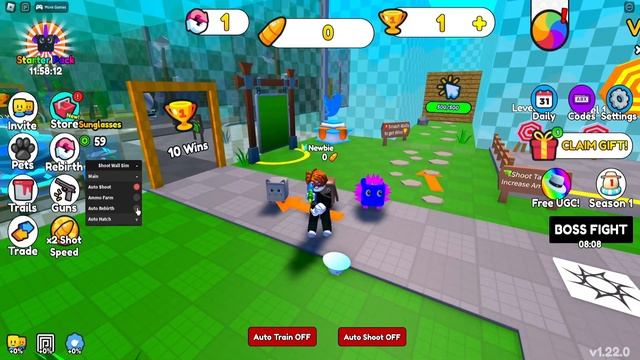 [UGC LIMITED] Roblox Shoot Wall Simulator Script - Infinite Wins & Ammo смотреть онлайн
