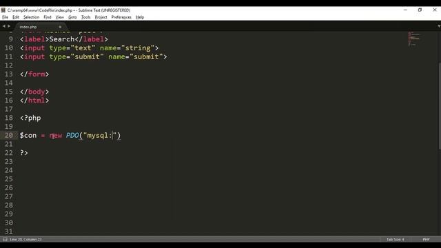 search bar using Php and MySQL смотреть онлайн
