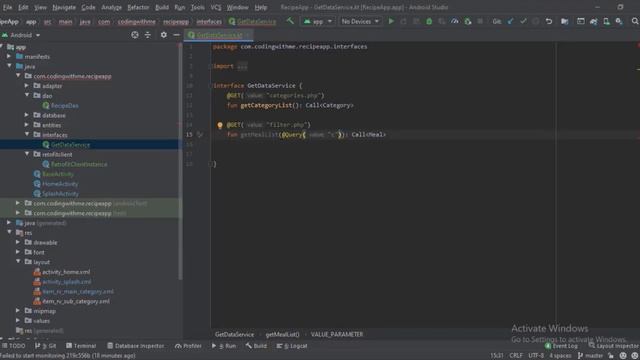 Food Recipe App Kotlin | Home Screen Recipes | Android Studio | Part 6 смотреть онлайн