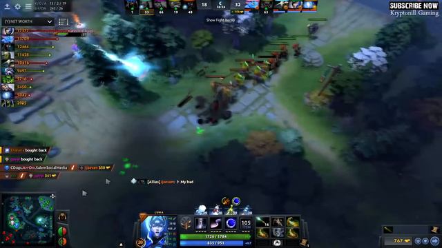 Beautiful Combo Luna + IO NonStop Eclipse | Free Aghanim's Scepter is so Good 20Kills EPIC Dota 2 смотреть онлайн