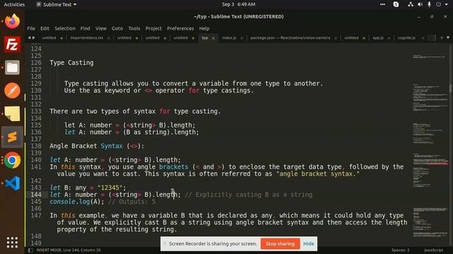 Typescript Tutorial #42 Type Casting in TypeScript смотреть онлайн