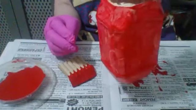 Эксперимент с колером. Декор стеклянной банки своими руками. смотреть онлайн