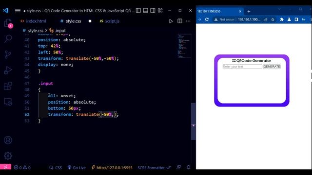 QR Code Generator in HTML CSS & JavaScript QR Code Generator in JavaScript смотреть онлайн