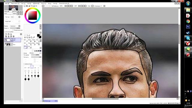 Туториал- как нарисовать арт в paint tool sai смотреть онлайн
