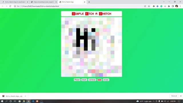 Etch a Sketch App In JavaScript With Source Code | Source Code & Projects смотреть онлайн