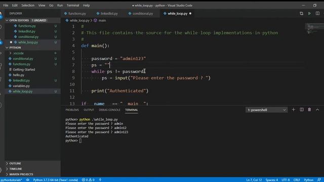 Intro to Loops in python| How to use While Loop for beginners | Python tutorial Lesson 7 смотреть онлайн