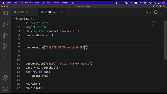 9- كورس قواعد البيانات بالبايثون python sqlite3 | حذف البيانات delete and drop смотреть онлайн