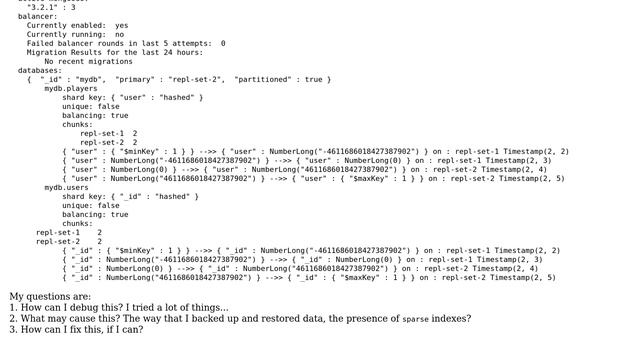Databases: MongoDB document found on replica set but not in mongos смотреть онлайн