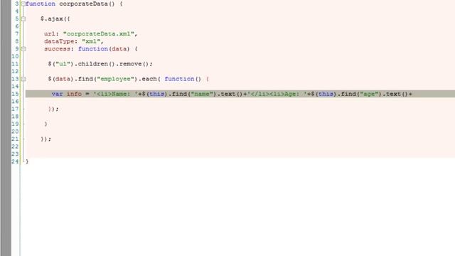 Reading XML File Using jQuery AJAX Method смотреть онлайн