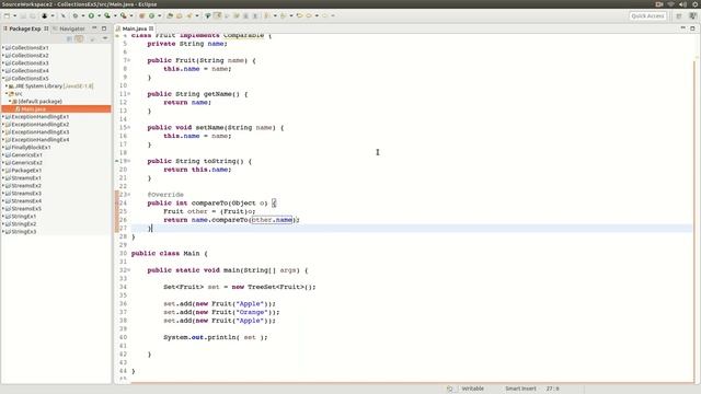 7 - Comparable and Comparator смотреть онлайн