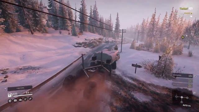 Snowrunner. logging in Alaska. timber contract. Xbox series x. смотреть онлайн