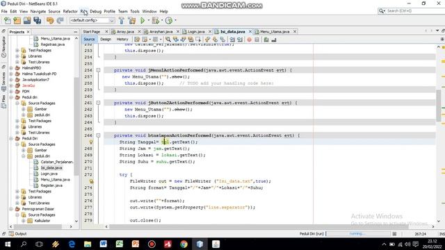 part2 || Membuat aplikasi perjalanan dinas dengan java file TXT смотреть онлайн