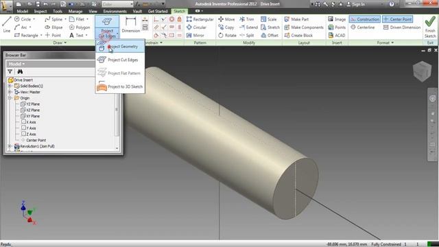 Drive Insert (Video Tutorial) Autodesk Inventor смотреть онлайн