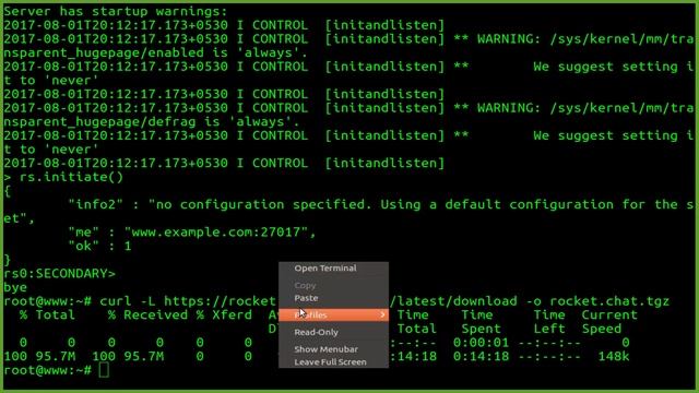 How To Install Rocket.Chat Server on Ubuntu 16.04 xenial xerus смотреть онлайн
