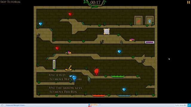 Fireboy And Watergirl 5 Elements How To Play Walkthrough Cut смотреть онлайн