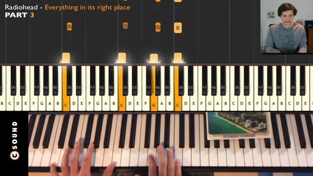 Everything in its right place (Radiohead) Piano Step by Step Tutorial смотреть онлайн