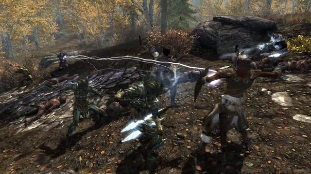 Skyrim Battles - Light Armor Warrior vs Thieves Guild смотреть онлайн