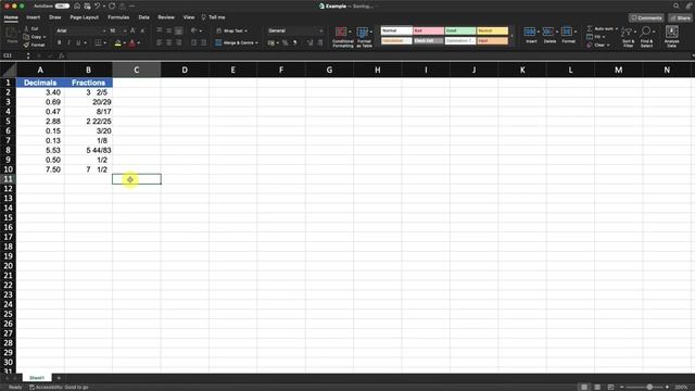 How To Convert Decimal To Fraction In Excel Mac смотреть онлайн