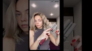 Укладка в домашних условия «эффект как после косичек». Тройная плойка