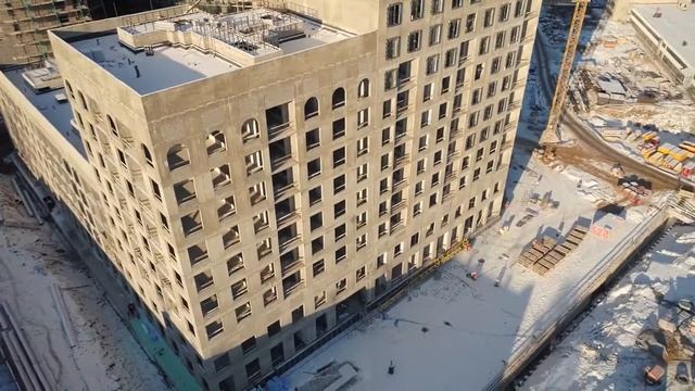 Дневник строительства ЖК 'Серебряный фонтан' от Группы 'Эталон', начало декабря 2018г смотреть онлайн