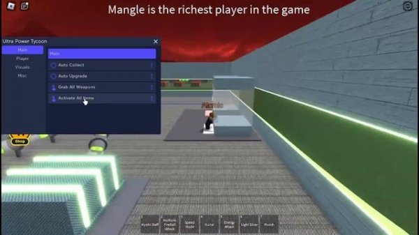 NEW Ultra Power Tycoon Script Get all items, Activate All items, Auto collect + MORE