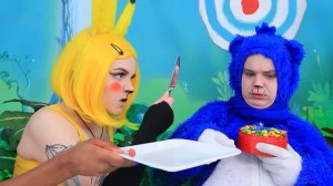 Фуд челлендж! Битва покемонов! Покемоны в реальной жизни!