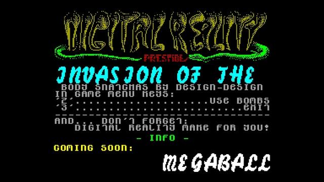 Invasion Of The Body Snatching Crack Intro - Digital Reality [#zx spectrum] смотреть онлайн