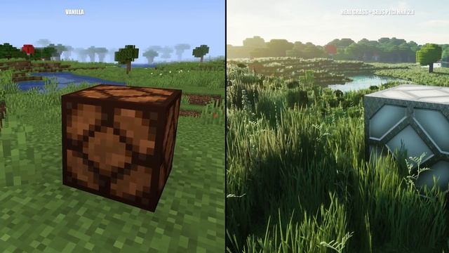 Minecraft REAL GRASS - Ultra Realistic - Comparison - RTX 3090 - 4K смотреть онлайн