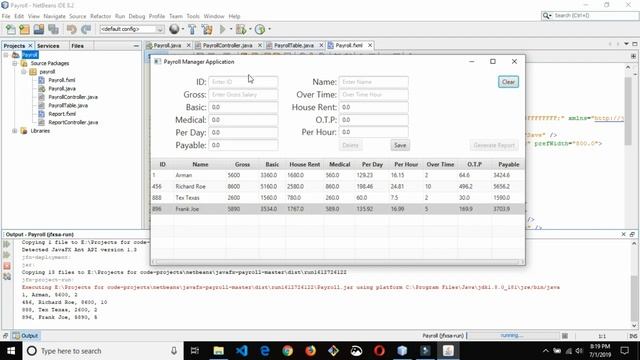 Payroll Manager Application In Java | Source Code & Projects смотреть онлайн