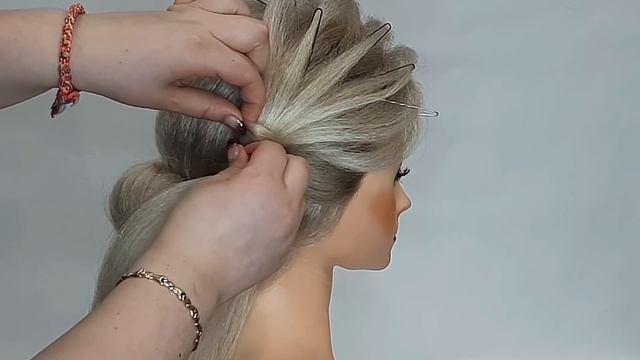 ●•●•ВИДЕО-УРОК нежный бант из волос●•●•Красивая прическа на свадьбу●•●•Свадебная прическа смотреть онлайн