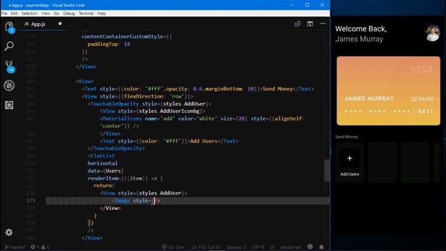 Finance App UI in React Native смотреть онлайн