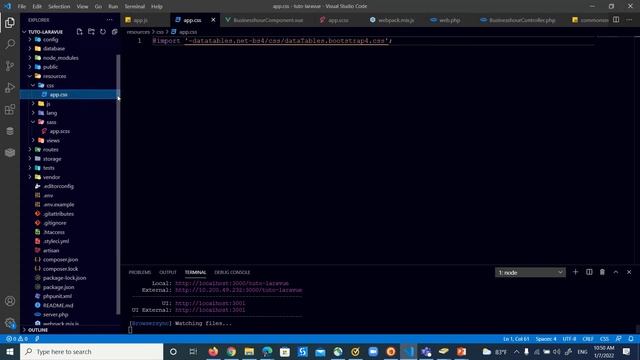 8 Laravel 8 et Vuejs 3 Mise en place du datatable js смотреть онлайн