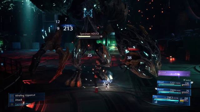 FFVII Remake Intergrade - Specimen H0512- No Heal/Raise/Revival/Bench/Summon/Gotter Hard Mode смотреть онлайн