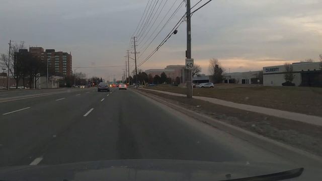 Driving through Markham Tech City Dec 12, 2019 | Ontario | Canada смотреть онлайн