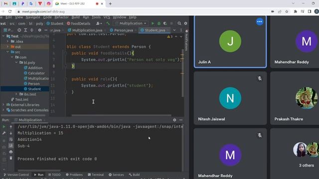 OOPS DAY2(polymorphism and abstract) смотреть онлайн