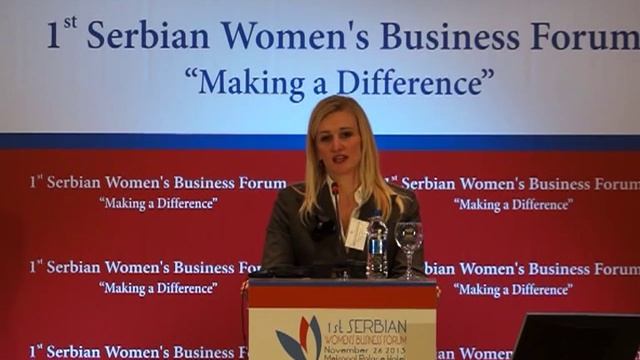 1st Serbian Women's Business Forum - Gender equality in the labor market - Violeta Jovanovic смотреть онлайн